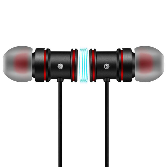 Bth-828 Magnetic In-Ear Sport Wireless Bluetooth V4.1 Stereo Waterproof Earbuds Earphone With Mic