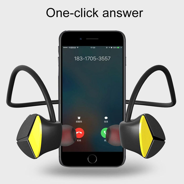 A887Bl Outdoor Sports Ipx4 Waterproof Anti-Sweat Fashion After Hanging Design Stereo Bluetooth Earphone
