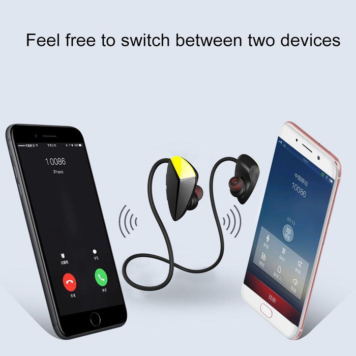 A887Bl Outdoor Sports Ipx4 Waterproof Anti-Sweat Fashion After Hanging Design Stereo Bluetooth Earphone