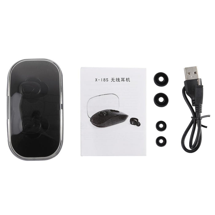 X-I8S Outdoor Sports Portable In-Ear Bluetooth V4.2 Earphone With Charging Box