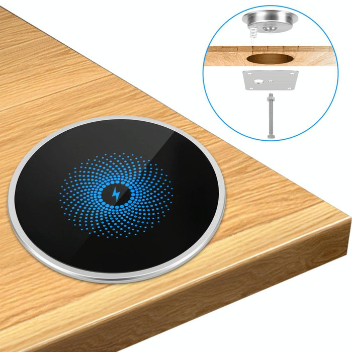 15W Ultra Thin Desktop Wireless Charger Embedded