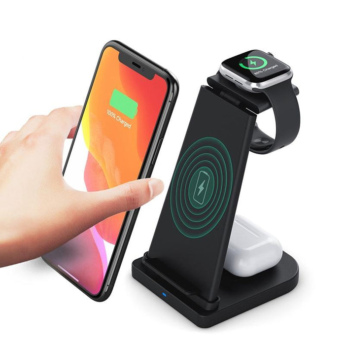 3 In 1 Foldable Charging Stand For Iphones Apple Watch And Airpods