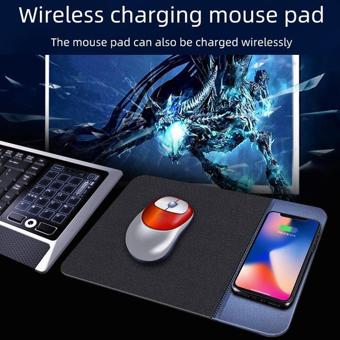 10W Qi Wireless Charger Mouse Pad 26.2 X 19.8 X 0.65Cm