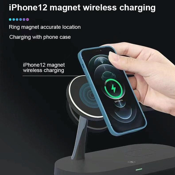 15W 5 In 1 Magnetic Wireless Charger For Iphone 12 & Apple Watch & Airpods