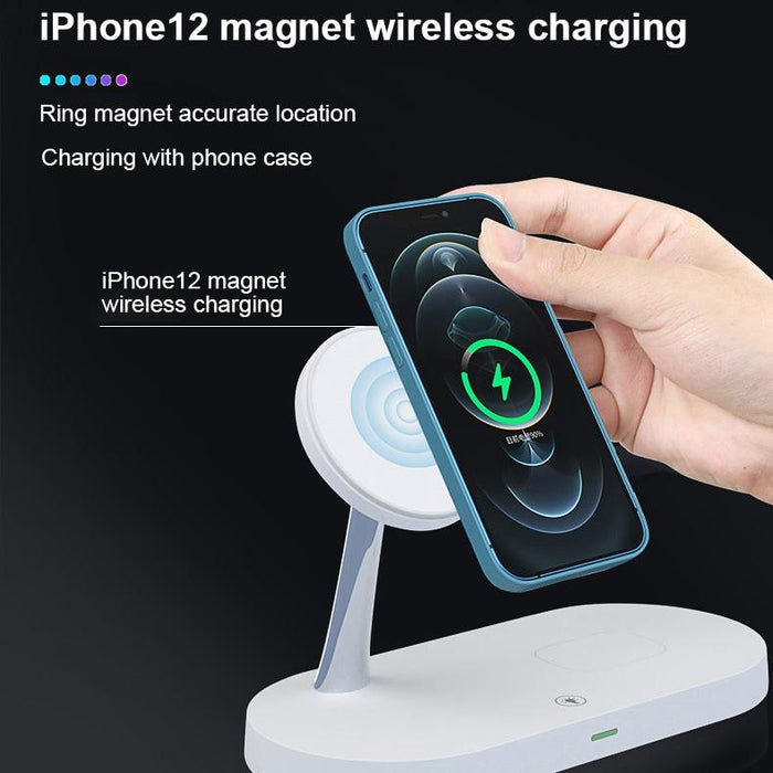 15W 5 In 1 Magnetic Wireless Charger For Iphone 12 & Apple Watch & Airpods