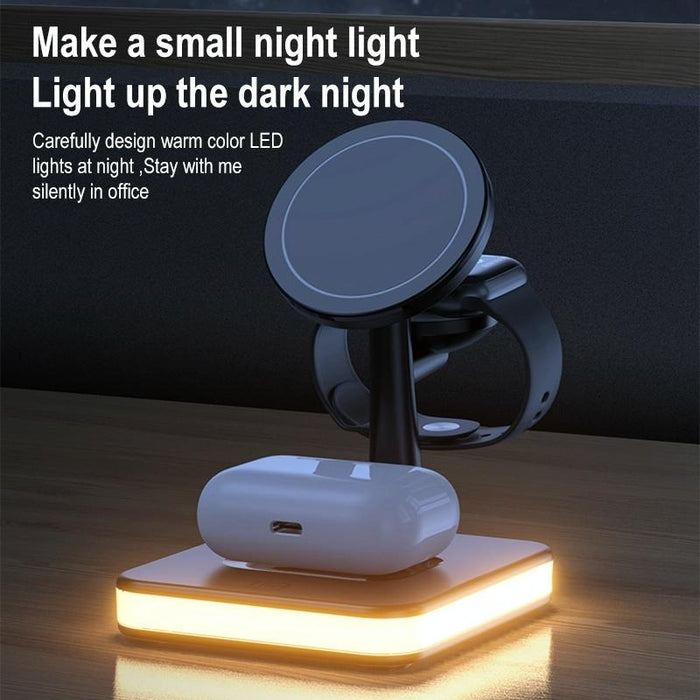 15W Wireless Fast Charger With 360° Rotating Holder