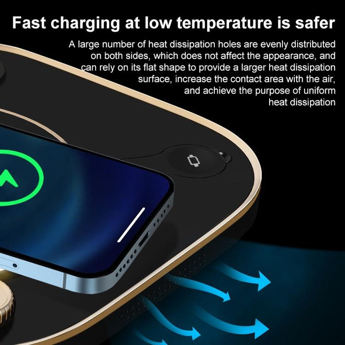 15W 3 In 1 Wireless Charger & Table Lamp