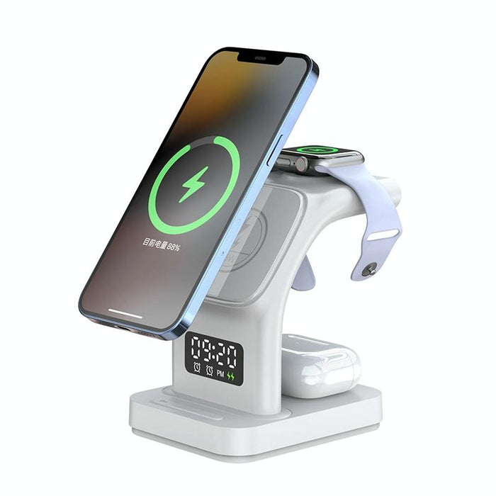 15W Magnetic Wireless Charger With Clock