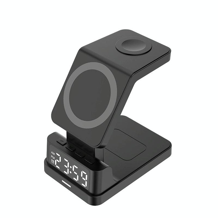 15W 4 In 1 Magnetic Desktop Wireless Charger Black