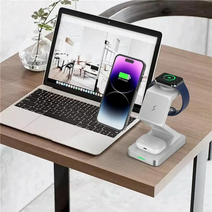 15W 3 In 1 Magnetic Wireless Charger For Iphone Watch Airpods