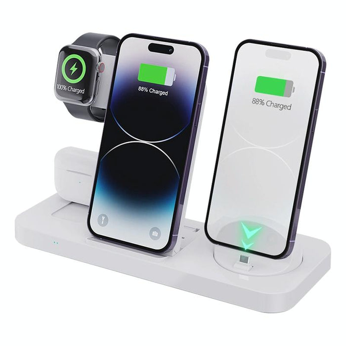 6 In 1 Foldable Vertical Wireless Charger