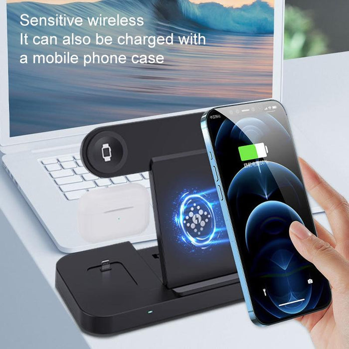 6 In 1 Foldable Vertical Wireless Charger
