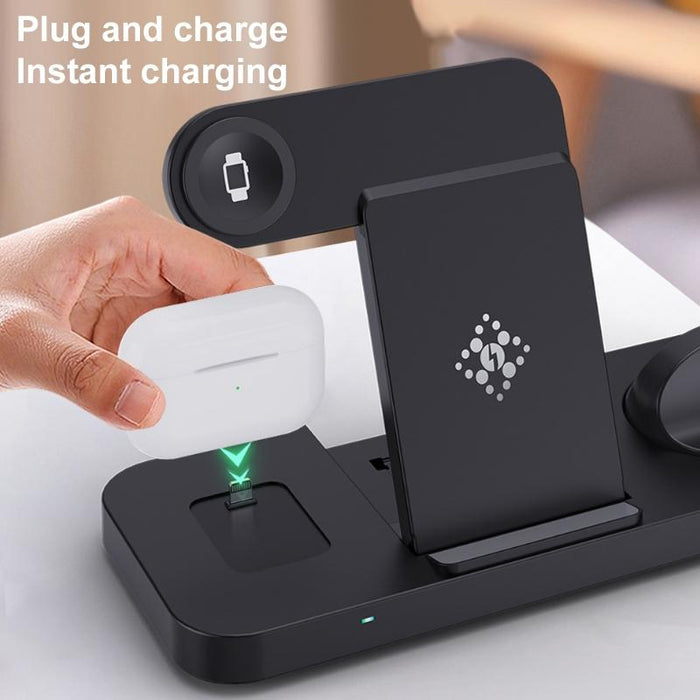 6 In 1 Foldable Vertical Wireless Charger