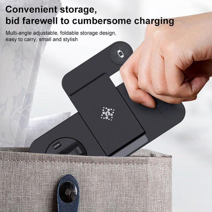 6 In 1 Foldable Vertical Wireless Charger