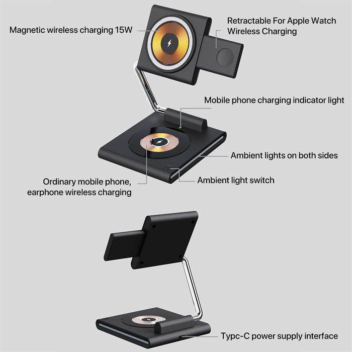 15W Foldable Magnetic Wireless Charger