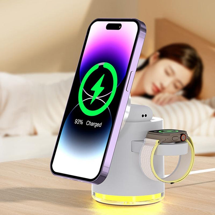15W 4 In 1 Foldable Magnetic Wireless Charger