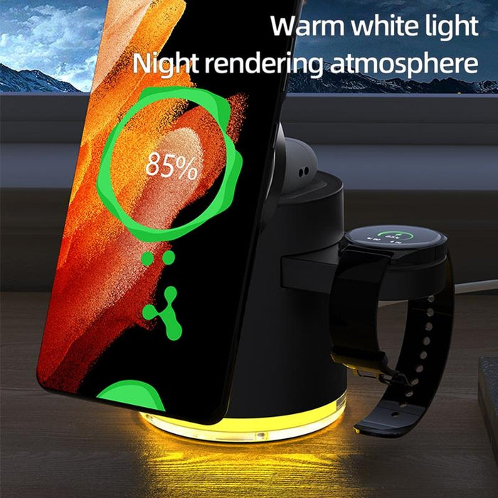 15W 4 In 1 Foldable Magnetic Wireless Charger