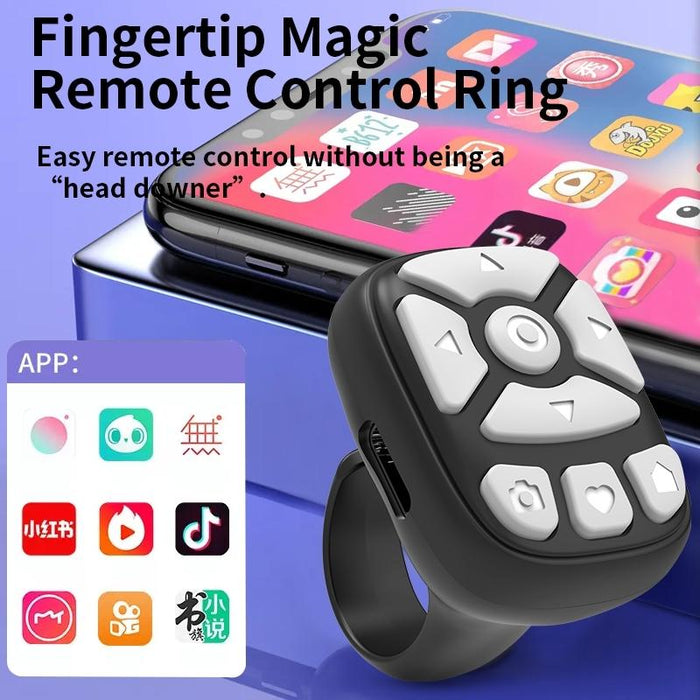 Smart Bluetooth Ring Remote Control Portable & Wireless