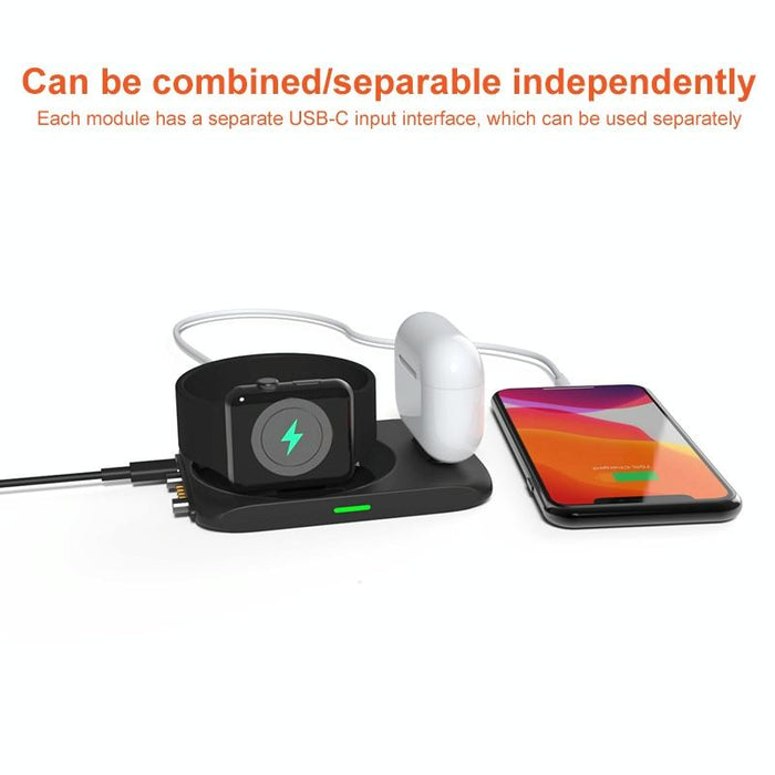 4 In 1 Wireless Charger For Iphone Watch Airpods