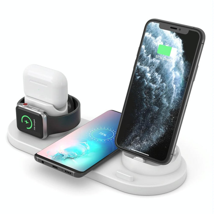 6 In 1 Wireless Charger For Iphone Apple Watch Airpods & Android