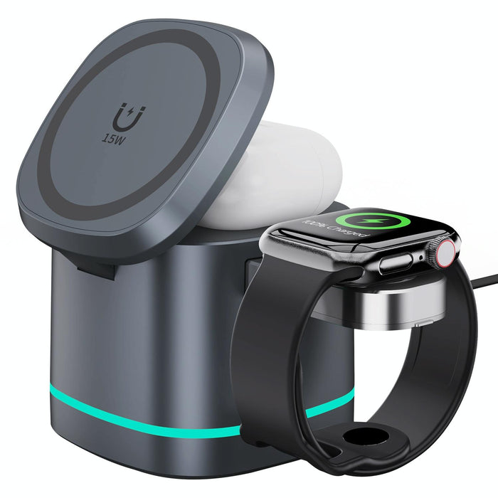 15W 3 In 1 Magnetic Wireless Charger