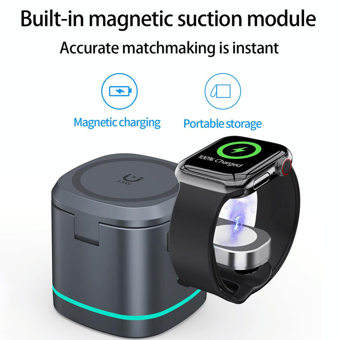 15W 3 In 1 Magnetic Wireless Charger