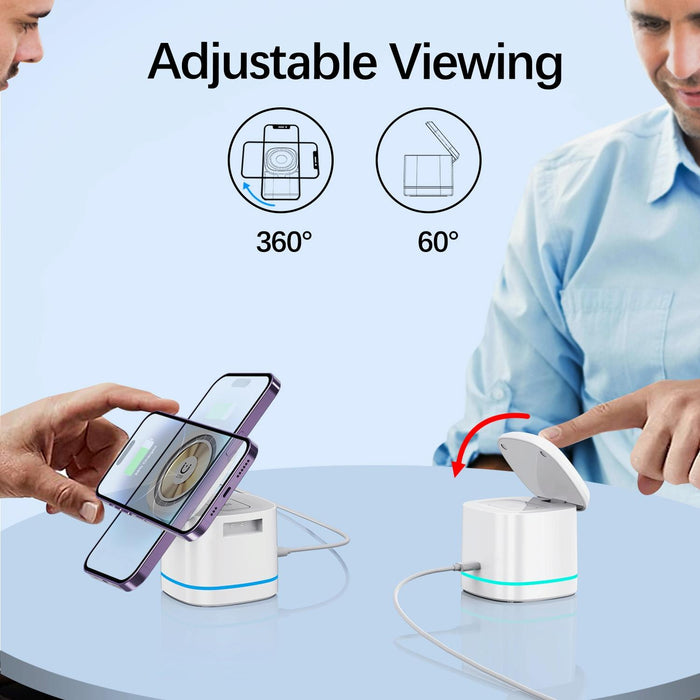 15W 3 In 1 Magnetic Wireless Charger