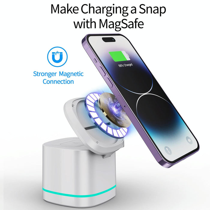 15W 3 In 1 Magnetic Wireless Charger