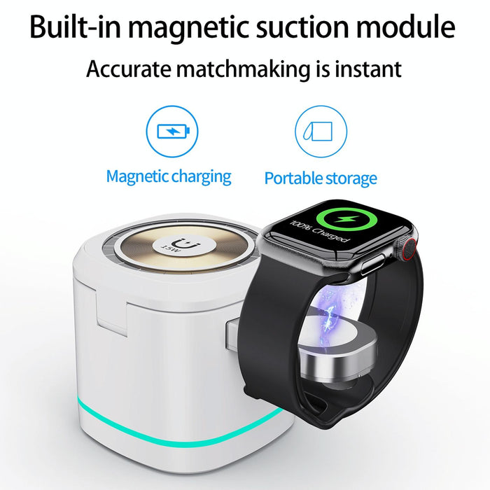 15W 3 In 1 Magnetic Wireless Charger