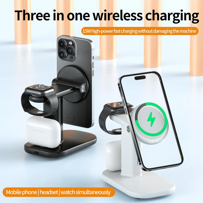 3 In 1 Magnetic Wireless Charger Stand 15W