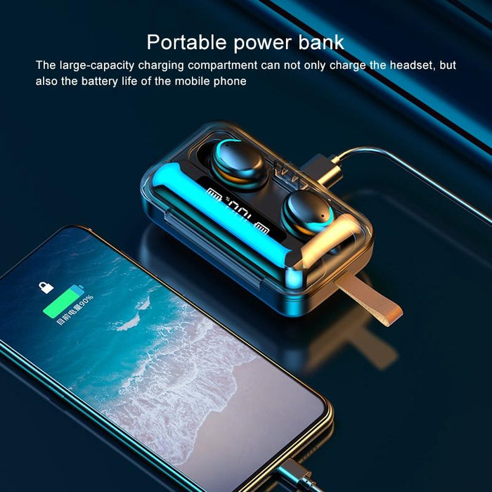 F9-5C Jerry Solution Touch Bluetooth Earphone With Magnetic Charging Box