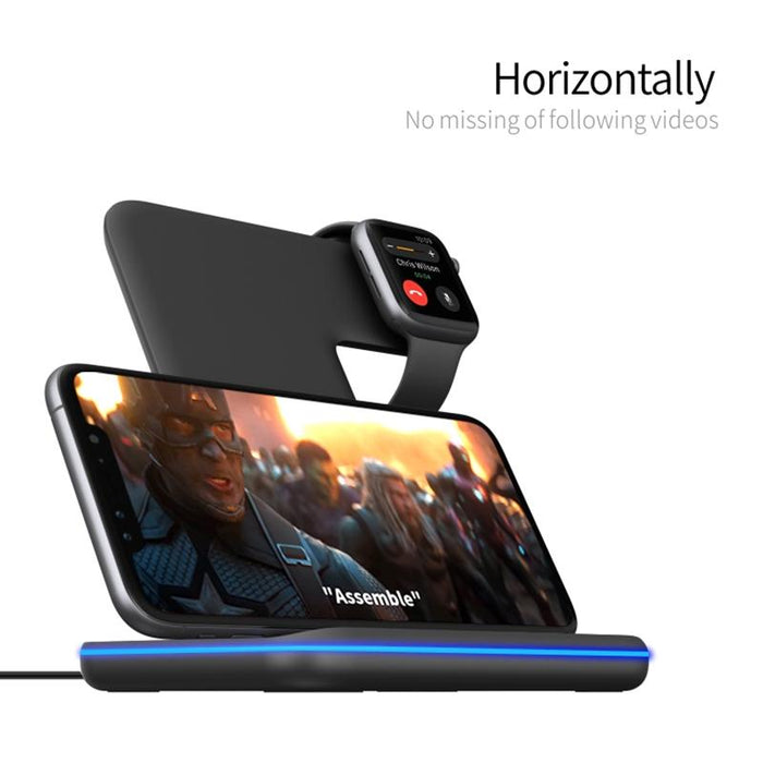 3 In 1 Magnetic Wireless Charger With Touch Ring Light