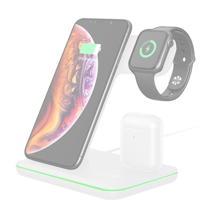 3 In 1 Magnetic Wireless Charger With Touch Ring Light