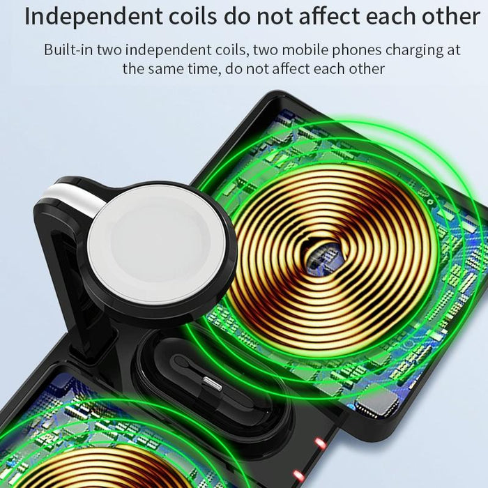 10W Qi Wireless Charger For Phones Iwatch & Airpods