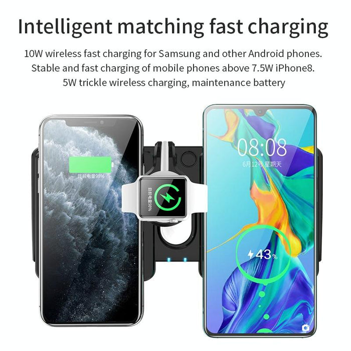 10W Qi Wireless Charger For Phones Iwatch & Airpods