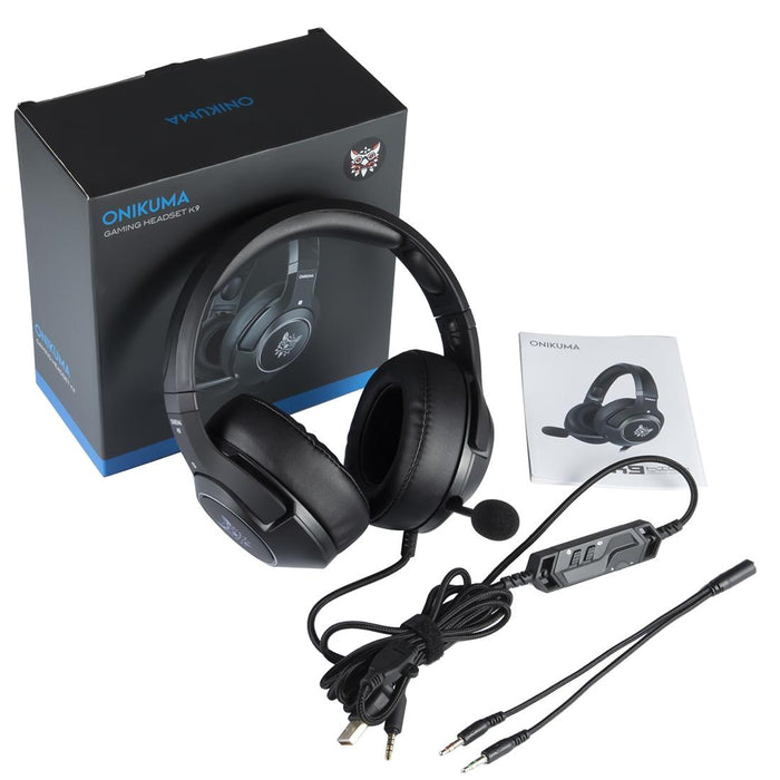 Adjustable Rgb Gaming Headset With Mic Black