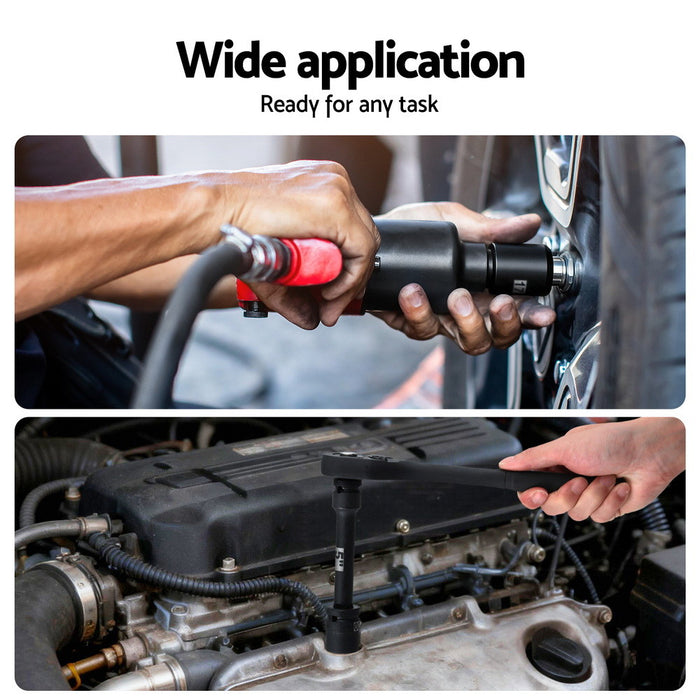 30Pc 1/2" Drive Socket Set Cr-V Steel 8-32Mm Workshop Repair