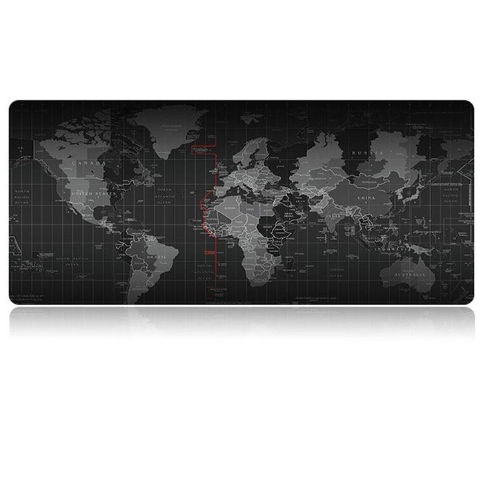 Large Anti Slip World Map Mouse Pad 80 X 30Cm