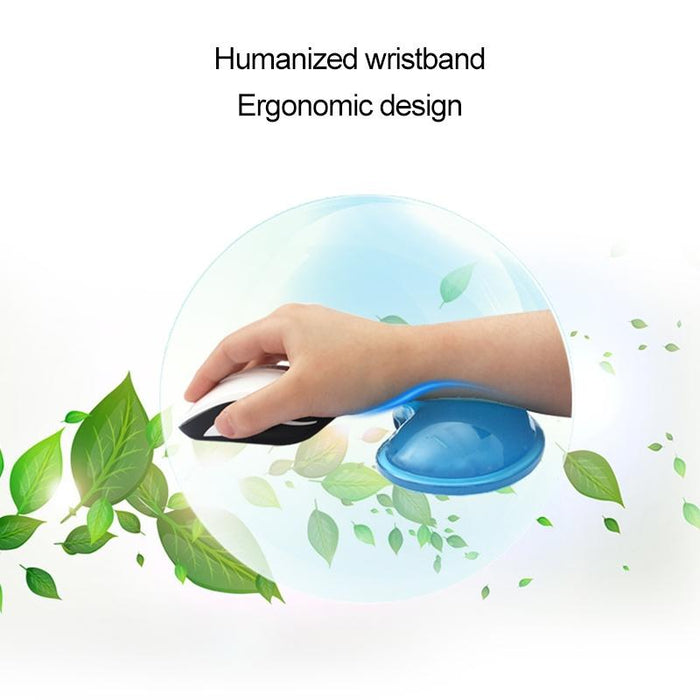 2 Transparent Silicone Mouse Wrist Support Heart-Shaped Random Colour 11X7X2Cm