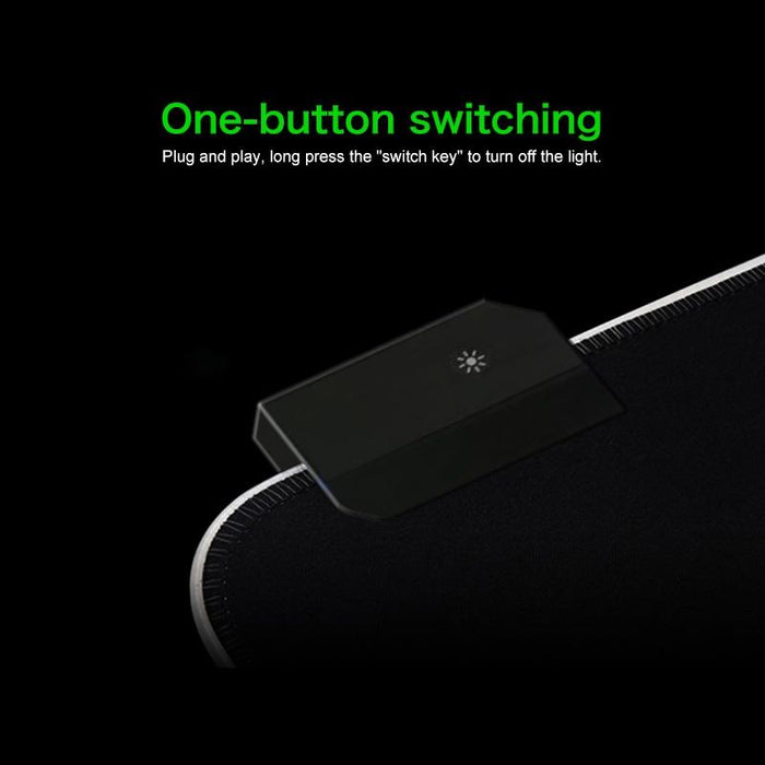 35X25Cm Illuminated Mouse Pad With Monster Design