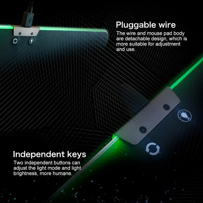 Rgb Gaming Mouse Pad Black