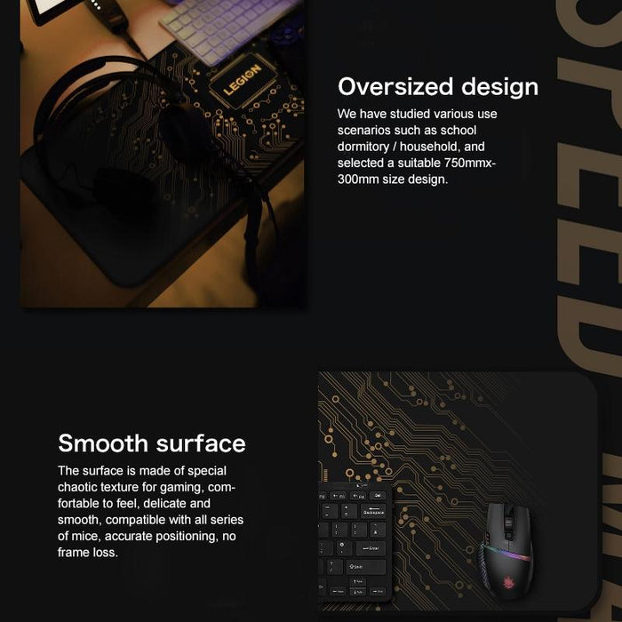 High-Speed Gaming Mouse Pad 750X300X3Mm