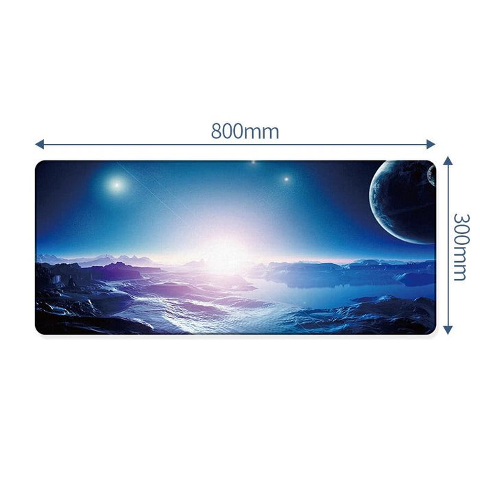 Large Anti Skid Gaming Mouse Pad 800 X 300Mm Earth