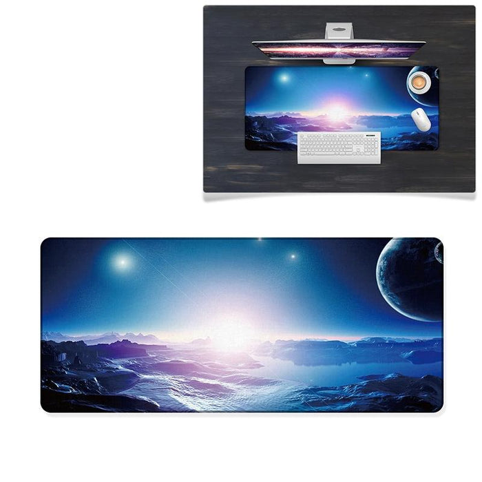 Large Anti Skid Gaming Mouse Pad 800 X 300Mm Earth