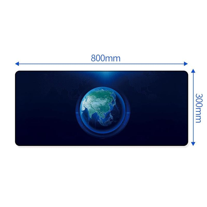 Large Anti Skid Gaming Mouse Pad 800 X 300Mm Earth