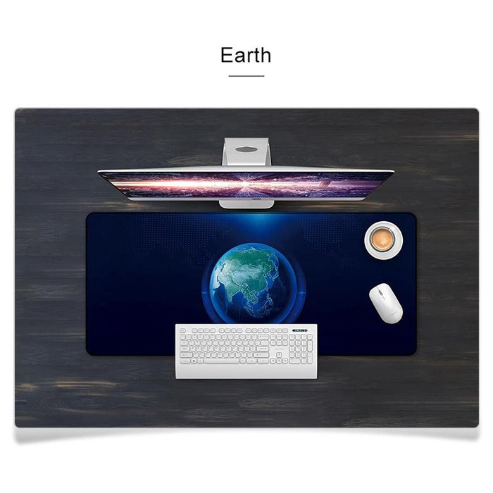 Large Anti Skid Gaming Mouse Pad 800 X 300Mm Earth