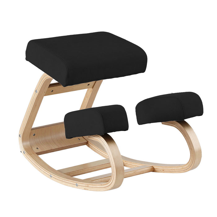 Kneeling Chair Ergonomic Posture Chair With Memory Foam Balance Stool For Home Office Gaming 120Kg Weight Capacity Black