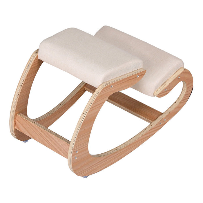 Kneeling Chair Ergonomic Posture Chair With Memory Foam Balance Stool For Home Office Gaming 120Kg Weight Capacity Beige