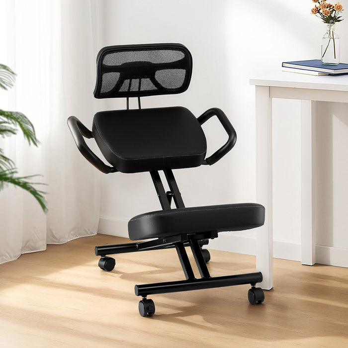 Kneeling Chair Ergonomic Office Home Knee Seat Posture Back Stretch Rest