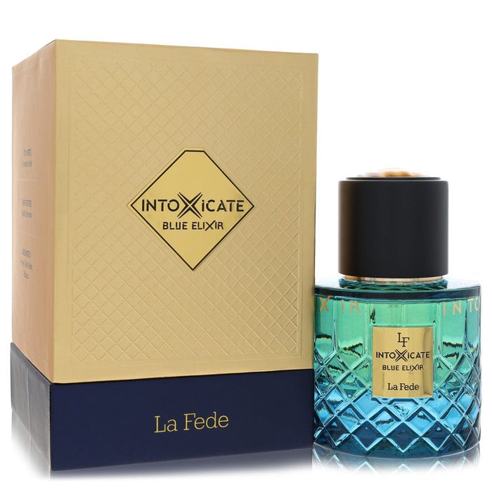 La Fede Intoxicate Blue Elixir Eau De Parfum Spray By Khadlaj For Men-100 Ml
